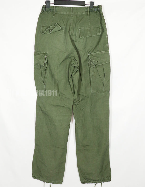 Real 1967 Poplin Jungle Fatigue pants, used, good condition.