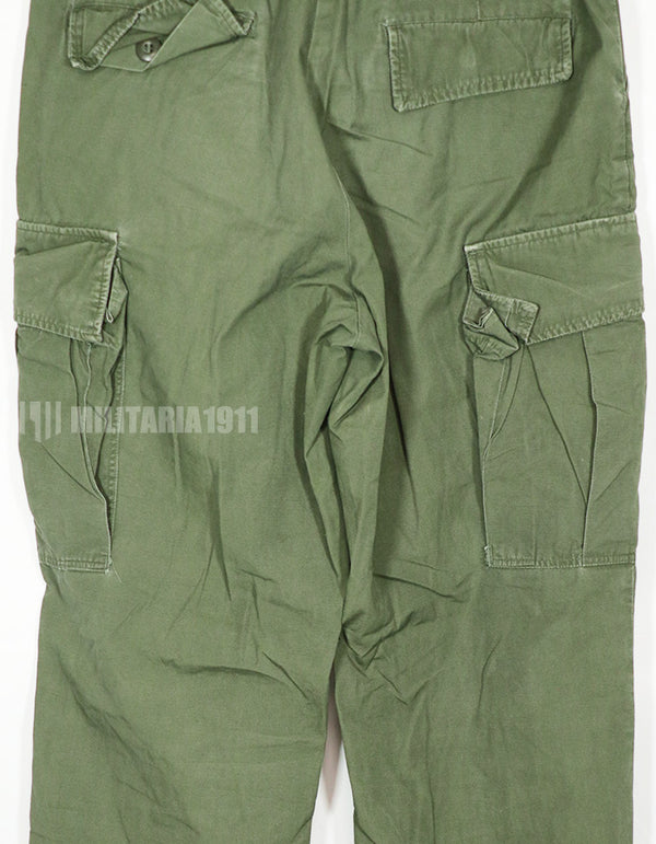 Real 1967 Poplin Jungle Fatigue pants, used, good condition.