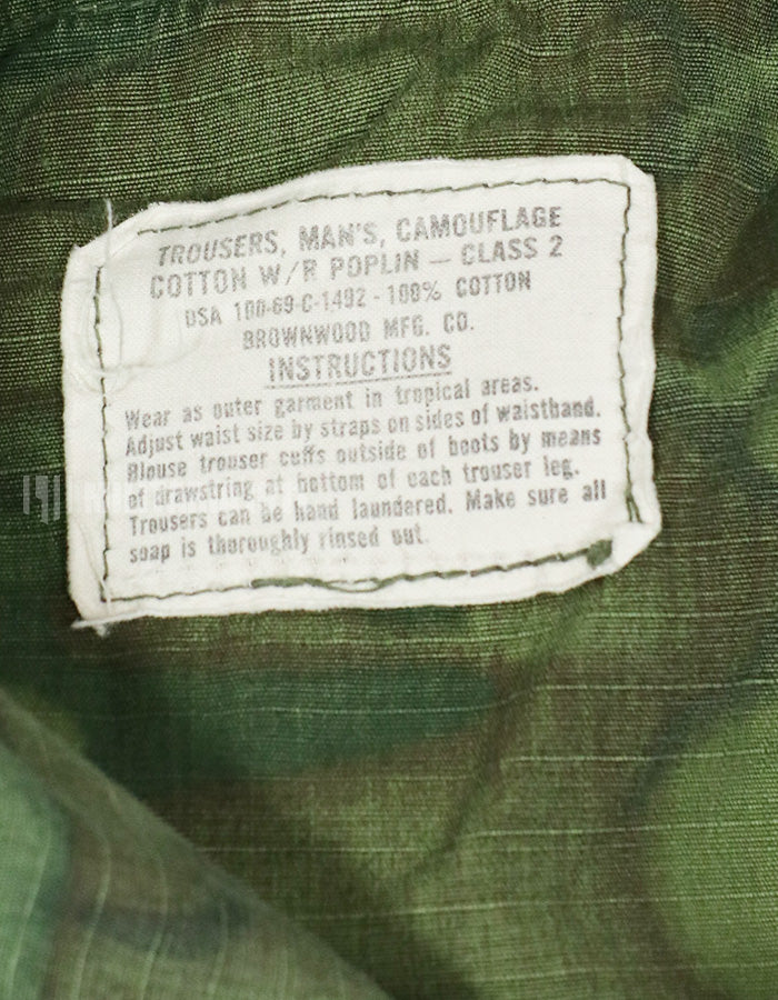 Real 1969 Ripstop ERDL Fatigue Pants Green Leaf Used Used Faded