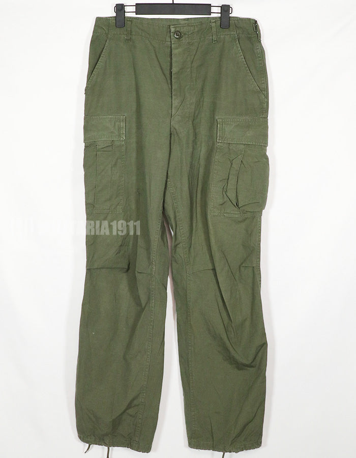 Real 1967 Ripstop 4th Model Jungle Fatigue Pants M-L Used