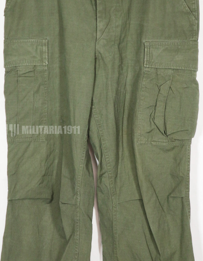 Real 1967 Ripstop 4th Model Jungle Fatigue Pants M-L Used