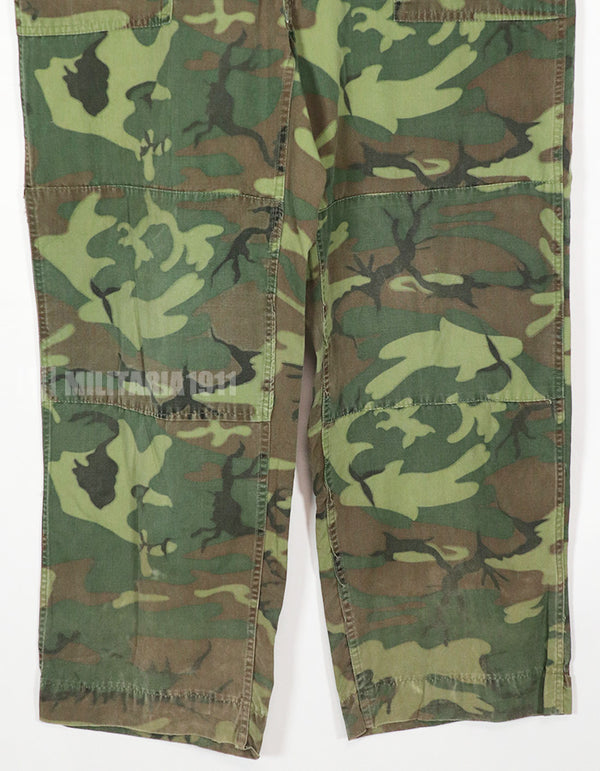 Real ERDL ARVN utility pants made by Poplin, large size, used.