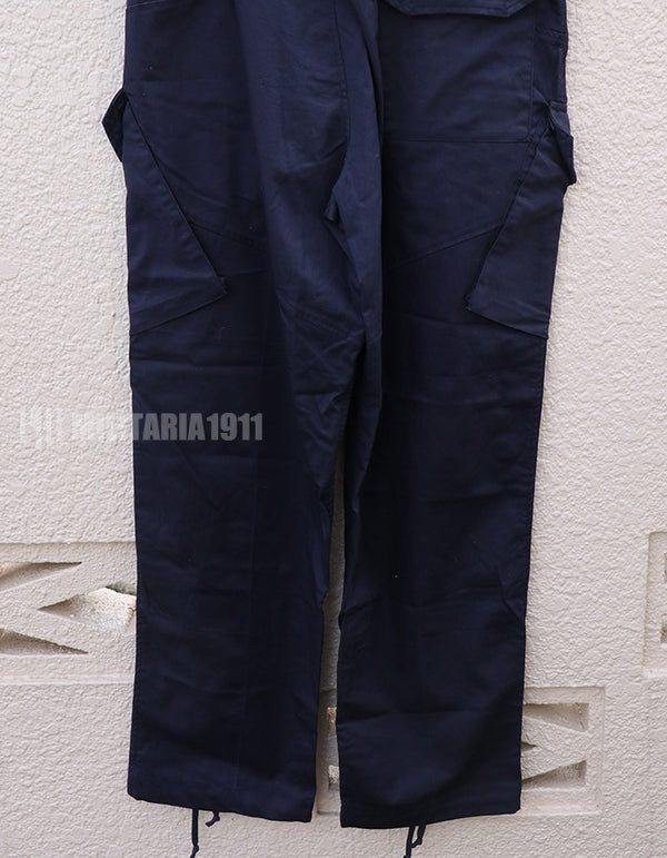 British Royal Navy Combat Trousers Navy Blue with Patches Used