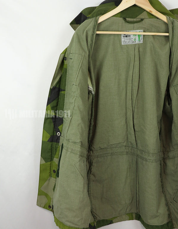 Original Swedish Army M90 Camouflage Field Jacket, 1989, Military Government Supply