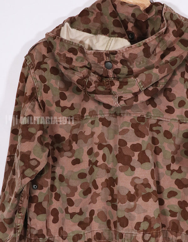 Real 1960s-1970s Austrian Army Camouflage Parka, used.