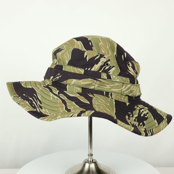 [Scheduled to ship in mid-June]  2023 Second Lot MADE IN OKINAWA VIETNAM WAR Gold Tiger Stripe Boonie Hat