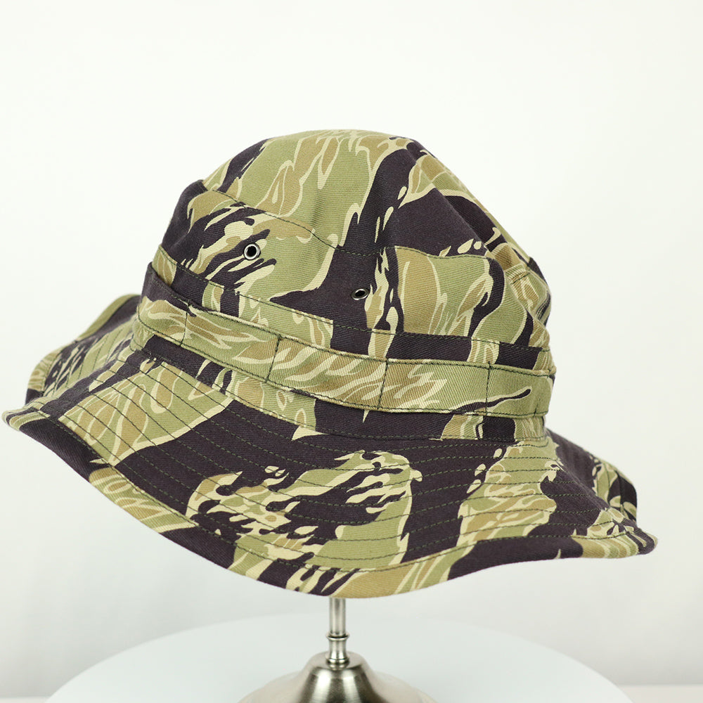 [Scheduled to ship in mid-June]  2023 Second Lot MADE IN OKINAWA VIETNAM WAR Gold Tiger Stripe Boonie Hat