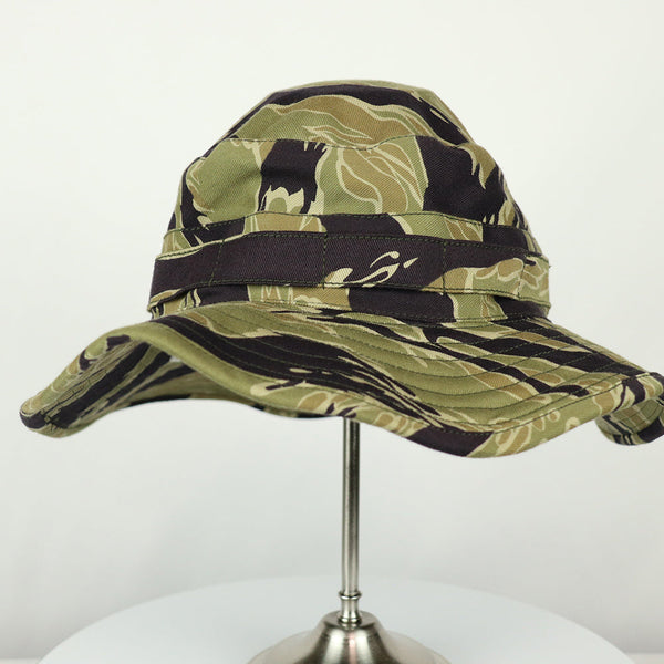 [Scheduled to ship in mid-June]  2023 Second Lot MADE IN OKINAWA VIETNAM WAR Gold Tiger Stripe Boonie Hat