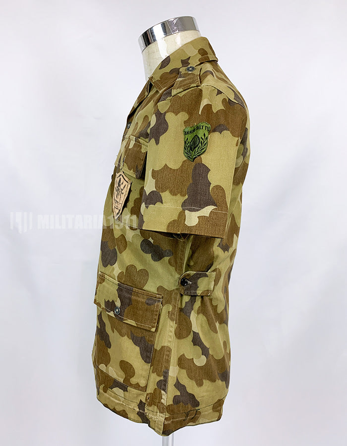 Original South Vietnam Field Military Police Cloud Camouflage Pattern Top and Bottom Set