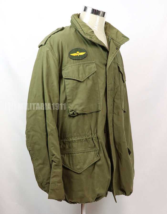 Original M65 Field Jacket '72 Large-Long Taxi Driver Spec patches are repro