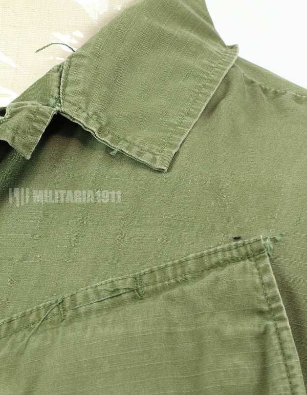 Original Late model ripstop fabric jungle fatigues, estimated circa 1969-1970 lot, no size/contract tag