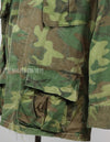 Original U.S. Army ERDL jungle fatigues, 1968 cotract, no size tag, stained.