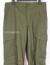 Real U.S. Army Jungle Fatigue late model ripstop pants, dead stock, made in 1969.