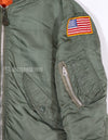 Real 1970 USAF L2-B flight jacket with patches (retrofitted)