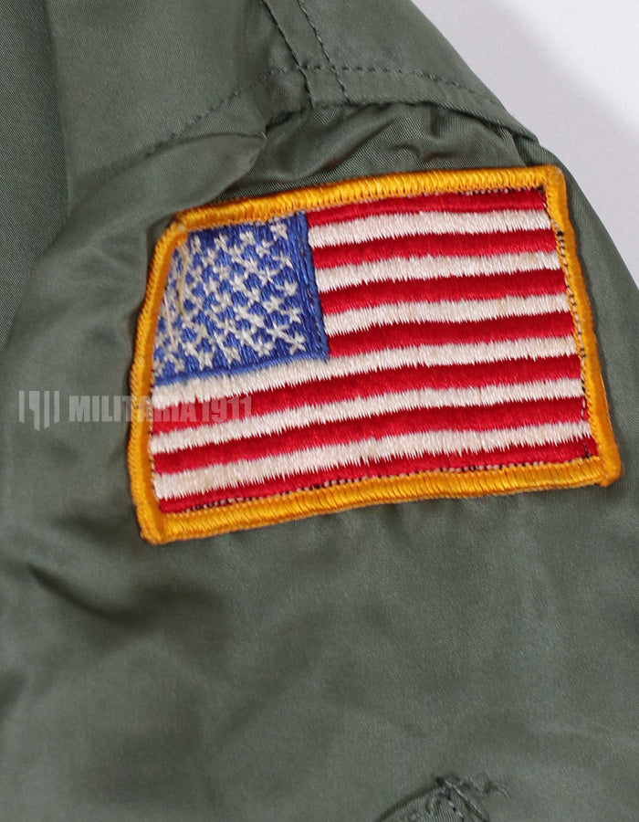 Real 1970 USAF L2-B flight jacket with patches (retrofitted)