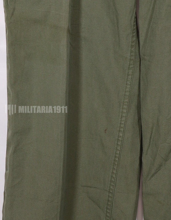 Real 1963 1st Model Jungle Fatigue Pants with leg ties, rare.