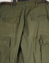Real 1967 Poplin jungle fatigues pants, used, button damaged.