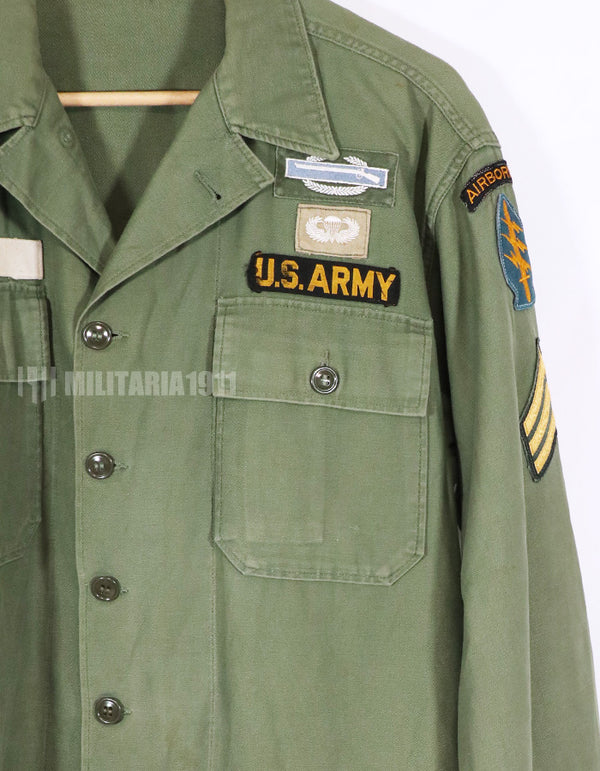 Real U.S. Army Utility Shirt with retrofit patch, used.