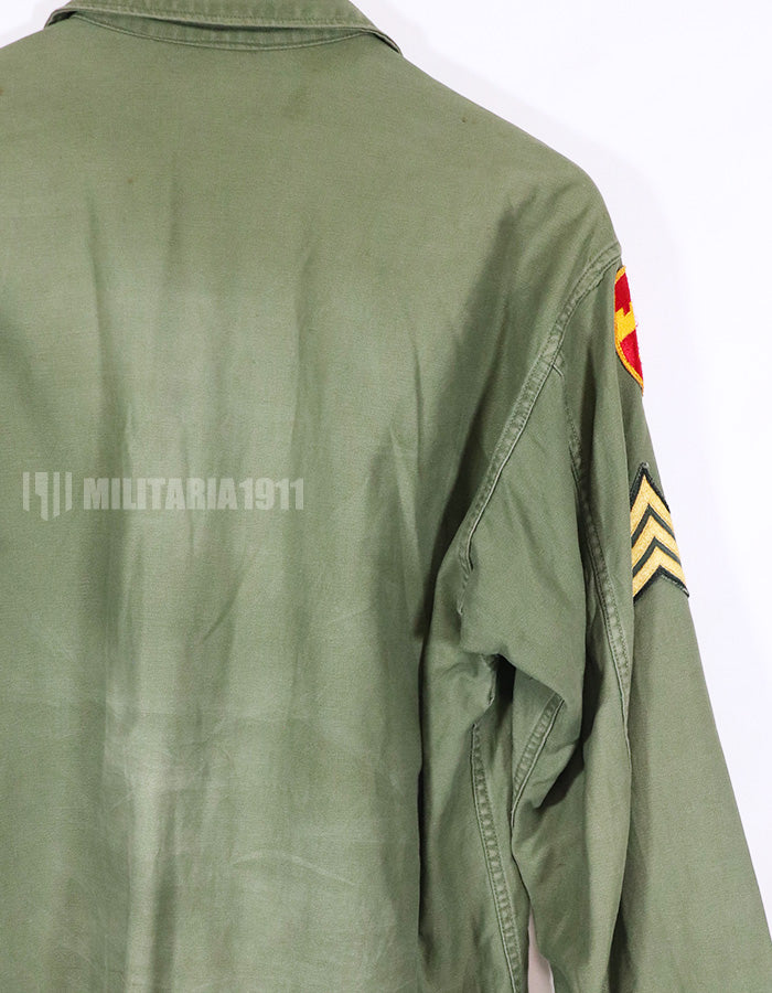 Real U.S. Army Utility Shirt with retrofit patch, used.