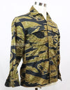 Real Gold Tiger Stripe Asian Cut Almost Unused Tiger Stripe Shirt