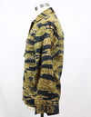 Real Gold Tiger Stripe Asian Cut Almost Unused Tiger Stripe Shirt