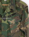 Real 1969 U.S. Army ERDL ripstop fabric camouflage jacket with patches (retrofitted)