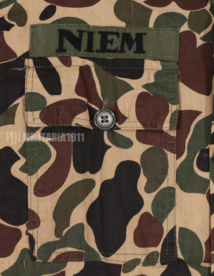 Real CIDG Beogum camouflage shirt with patch (retrofitted)