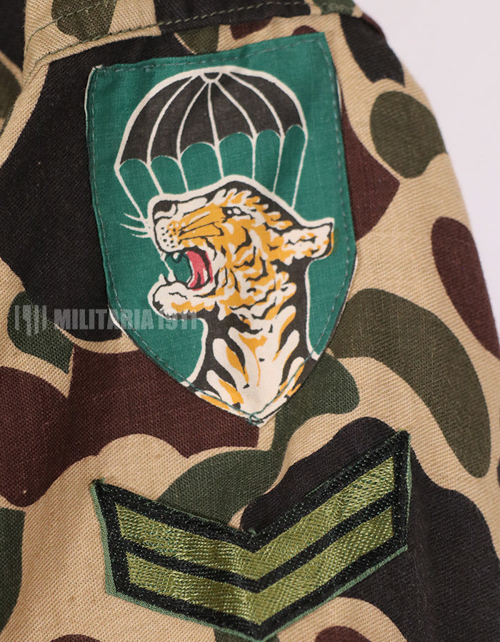 Real CIDG Beogum camouflage shirt with patch (retrofitted)