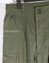 Real poplin fabric Jungle Fatigues pants, stained, used.