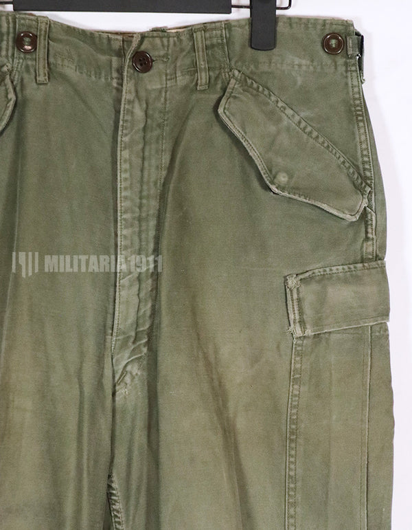 Real US Army M51 Cotton Field Pants Used Regular- Small