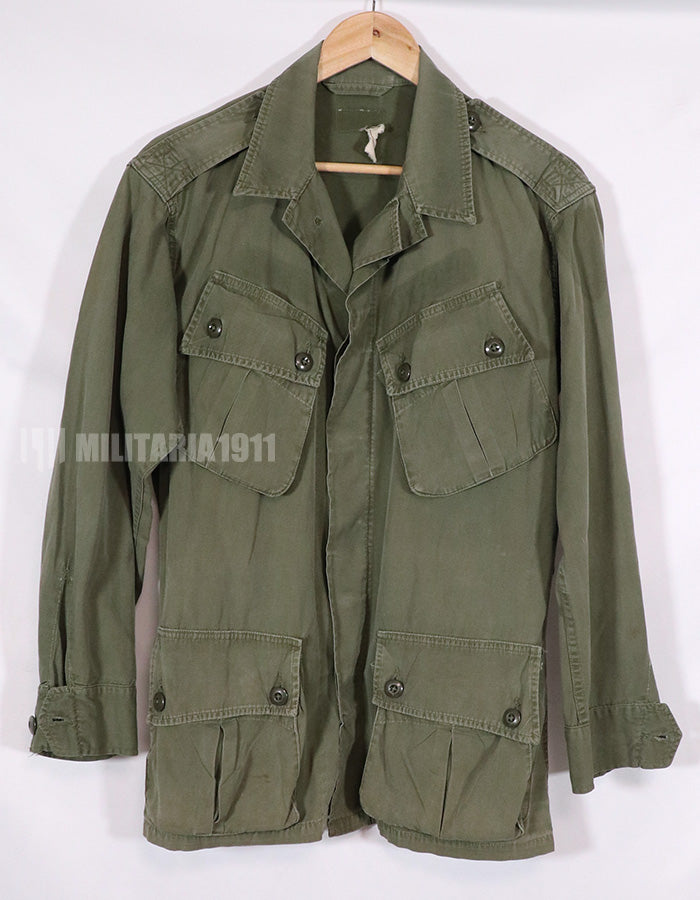 Real 1963 1st Model Jungle Fatigue Jacket, used, patch removed