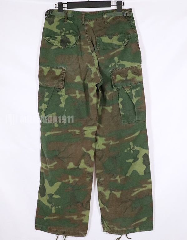 Real ERDL Poplin pants, non-rip, faded, damaged.