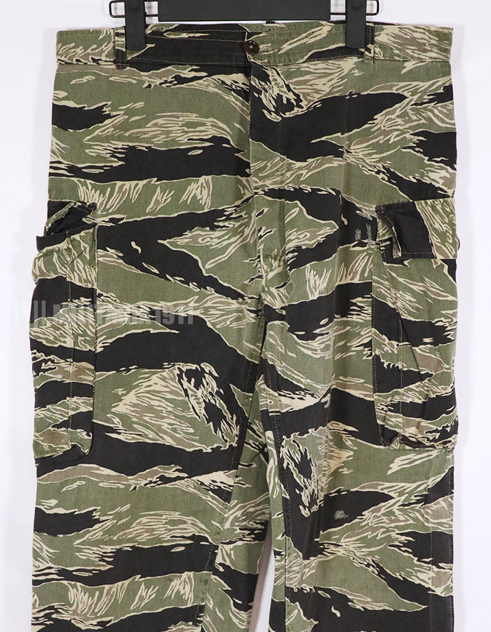 Real Okinawa Tiger Tiger Stripe Pants, used, repaired.