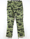 Replica Sea Wave Pattern Tiger Stripe Pants with Cargo Pockets