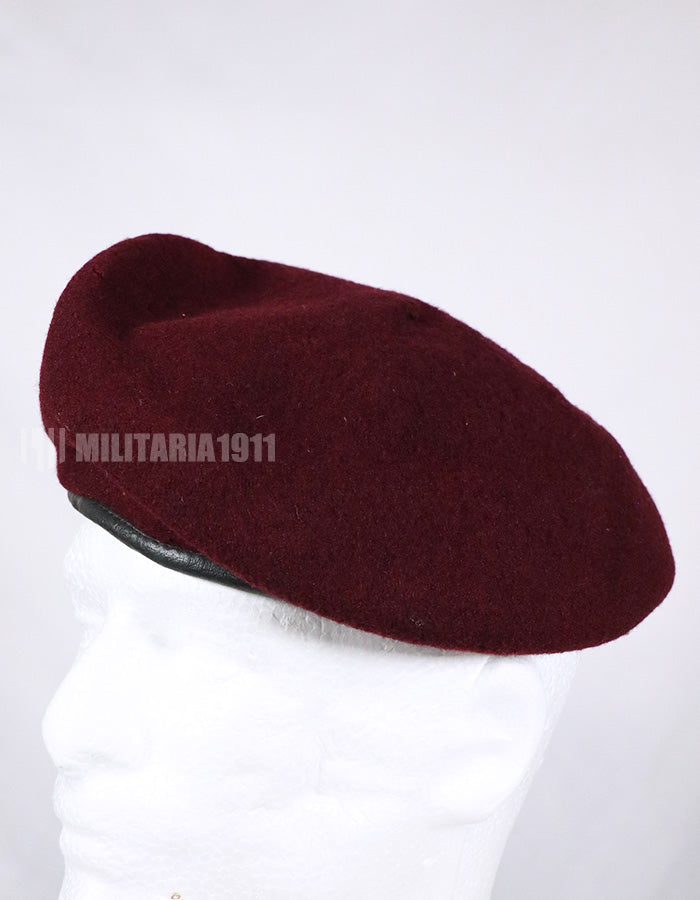 Real South Vietnamese Ranger BDQ Maroon Beret with metal insignia