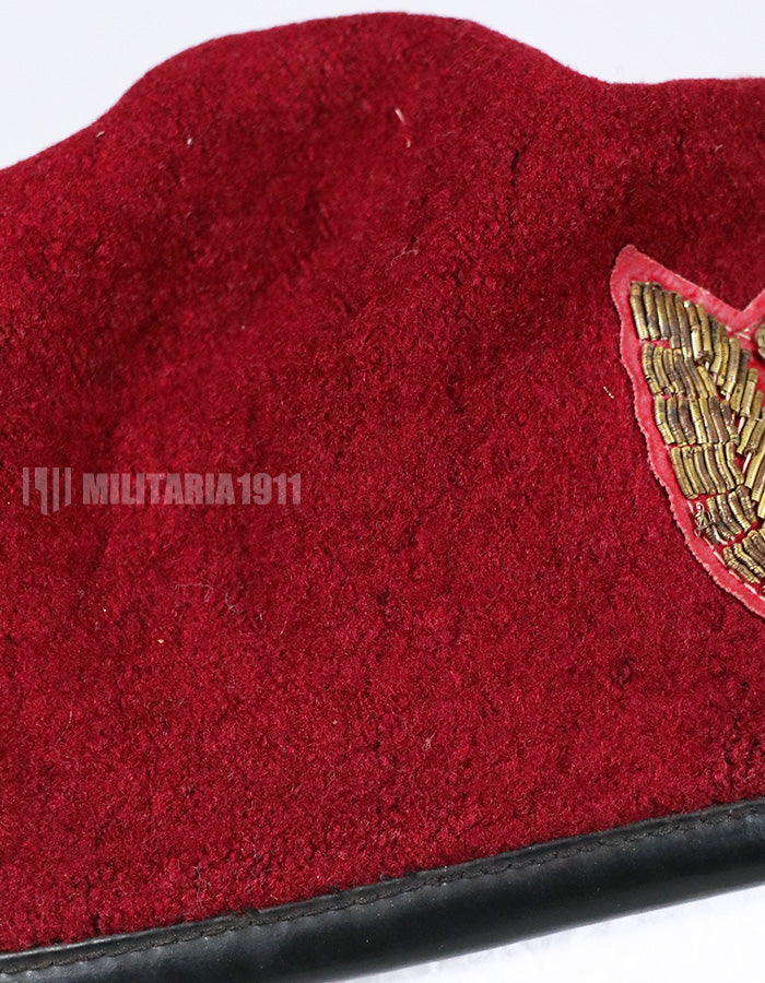 Real South Vietnam Airborne Red Beret Wind Proof Camouflage Lining